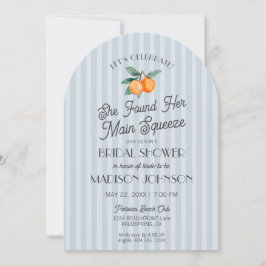 Blue Süsse Main SqueezeCitrus Brautparty Einladung