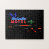 Blue Swallow Motel Sign, Route 66, Tucumcari, N.M. Puzzle (Horizontal)