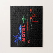 Blue Swallow Motel Sign, Route 66, Tucumcari, N.M. Puzzle (Vertikal)