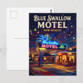 Blue Swallow Motel USA Postkarte (Vorne/Hinten)