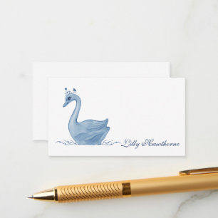 Blue Swan-Abschlusskarte Begleitkarte