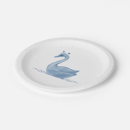 Blue Swan Paper-Teller Pappteller (Schrägansicht)