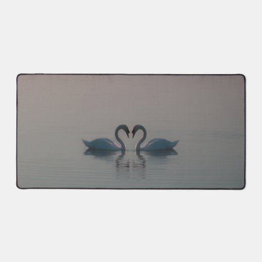 Blue Swans Schreibtischunterlage (Vorderseite)