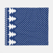 Blue Sweater Tree Strick Print Blanket Fleecedecke (Vorderseite (Horizontal))