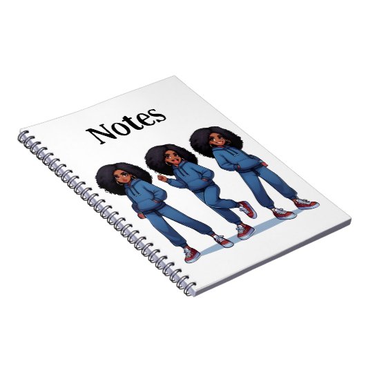 Blue Sweatsuit-Notebook Notizblock (Rechte Seite)
