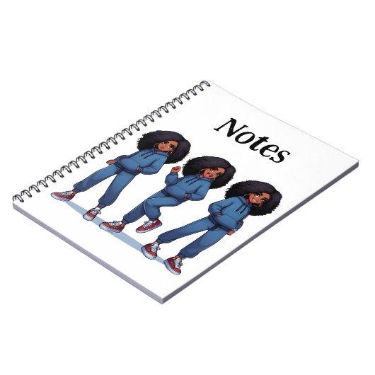 Blue Sweatsuit-Notebook Notizblock (Linke Seite)