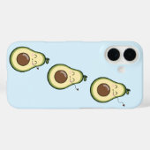 Blue Sweet Avocado Kiss Case-Mate iPhone Hülle (Rückseite (Horizontal))
