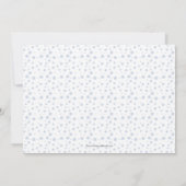 Blue Sweet Baby Foto Geburtshinweise (Rückseite)