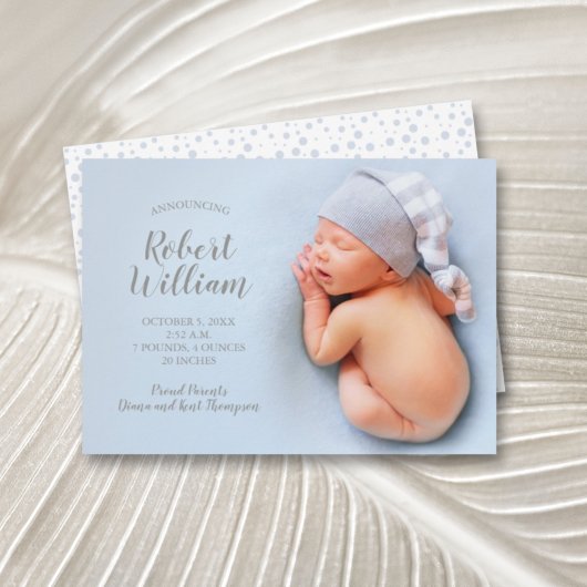 Blue Sweet Baby Foto Geburtshinweise