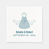 Blue Sweet Chemie Paper Napkins Serviette (Vorderseite)