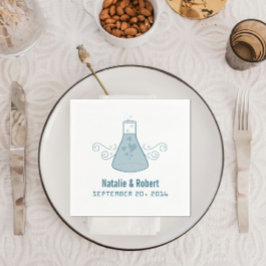 Blue Sweet Chemie Paper Napkins Serviette