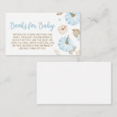 Blue Sweet Little Pumpkin Fall Baby Books Begleitkarte (Vorne/Hinten)