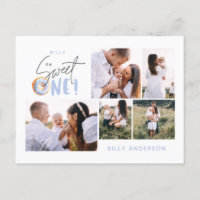 Blue Sweet One donut Geburtstag Multi Foto Urlaub