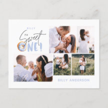 Blue Sweet One donut Geburtstag Multi Foto Urlaub