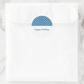 Blue Sweet Polka Dot Holiday Stickers (Tasche)