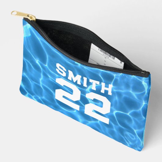 Blue Swimming Pool Sportliches Foto Zubehörtasche (Offen)