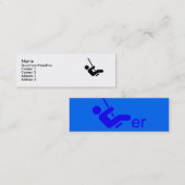 Blue Swinger Calling Card Mini Visitenkarte (Vorne/Hinten)