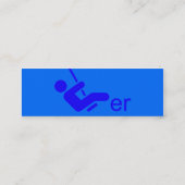 Blue Swinger Calling Card Mini Visitenkarte (Rückseite)