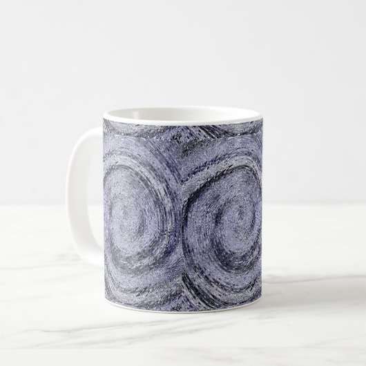 Blue Swirl Coffee Tasse (Vorderseite Links)