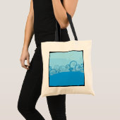 Blue Swirl Fantasy Tote Bag Tragetasche (Vorderseite (Produkt))
