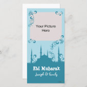 Blue Swirl Foto Cards (Vorne/Hinten)