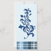 Blue Swirl Grußkarte: (Vorderseite)