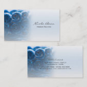 Blue Swirl Interieur Designer Einzigartige Visiten Visitenkarte (Vorne/Hinten)