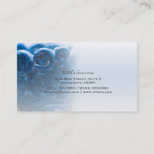 Blue Swirl Interieur Designer Einzigartige Visiten Visitenkarte (Rückseite)
