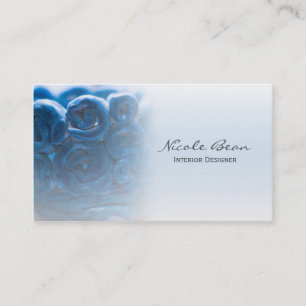 Blue Swirl Interieur Designer Einzigartige Visiten Visitenkarte
