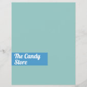 Blue Swirl Lollipop, Süßwarenartikel Werbung Flyer (Hinten)