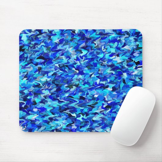 Blue Swirl Mousepad (Mit Mouse)