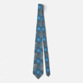 Blue Swirl Necktie Krawatte (Vorderseite)