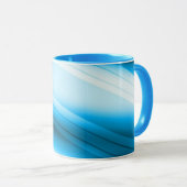 Blue Swirl Tasse (VorderseiteRechts)
