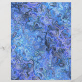 Blue Swirly Marble Bulk Scrapbook Paper Pages Flyer (Hinten)