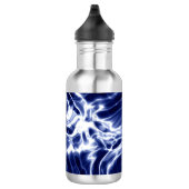 Blue swirly pattern edelstahlflasche (Rechts)