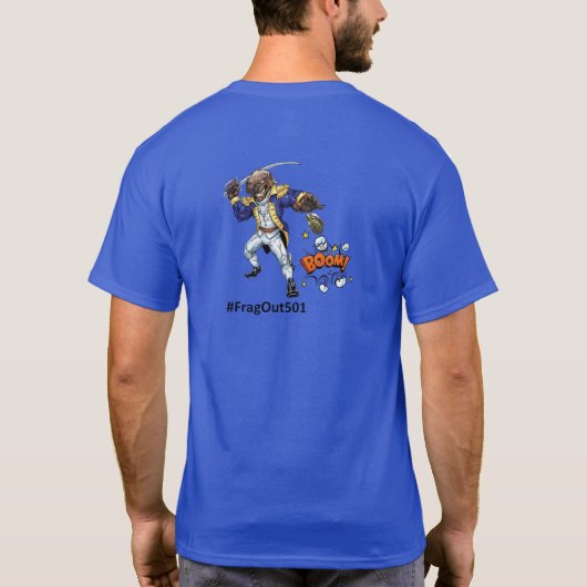 Blue T - #FragOut501 T-Shirt (Rückseite)