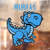 Blue T Rex Dinosaurier Fensteraufkleber (Blatt 2)