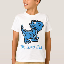 Blue T Rex Dinosaurier Personalisiert Name T-Shirt