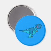 Blue T-rex Magnet (Vorderseite/Rückseite)