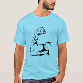 Blue T - Shirt Herren Gymnastiklogo