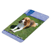 Blue Tab & Blüh Frohe Weihnachtsmagnet Magnet (Linke Seite)