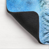 Blue Tabby Kitten | ABSTRAKT | Wasserfarbe Mousepad (Ecke)