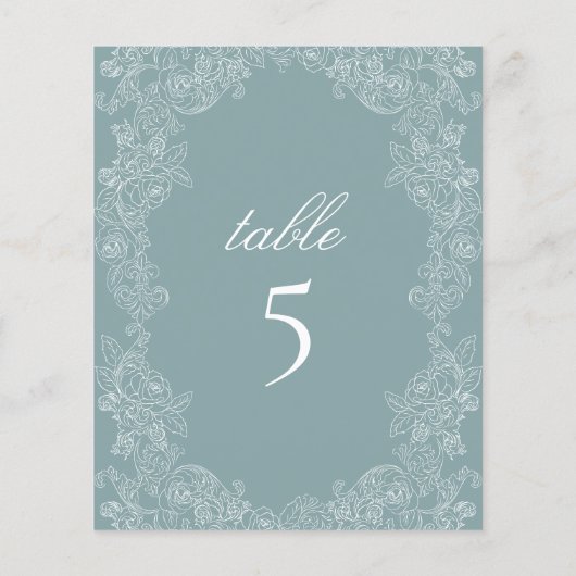 Blue Table Rokoko Botanical Wreath (Rückseite)