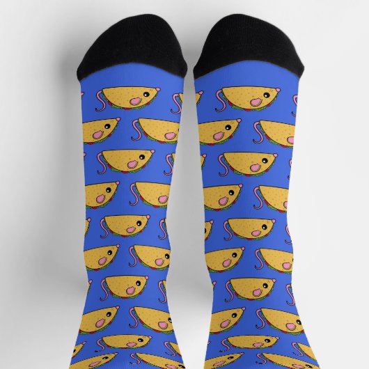 Blue Taco Rat Crew Socken (Oben)