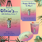 Blue Tahoe Birthday Party Paper Teller