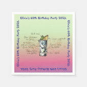 Blue Tahoe Birthday Party Serviette (Vorderseite)