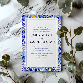 Blue Talavera Fiesta: Eine spanische mexikanische  Einladung