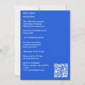 Blue Talavera Spanische Fliesen alle in einer Hoch Einladung (Rückseite)