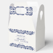 Blue Talavera Tile Fiesta Baby Shower Dessert Geschenkschachtel (Geöffnet)