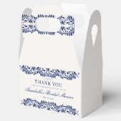 Blue Talavera Tile Fiesta Brautparty Dessert Geschenkschachtel (Geöffnet)